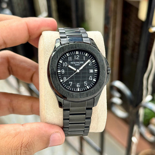 Nautilus Steel Watch With Sapphire Crystal Display