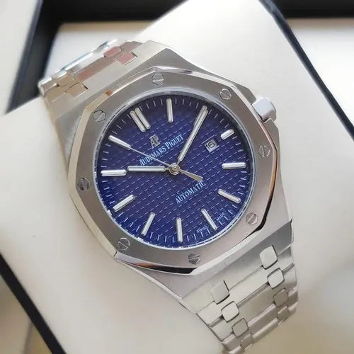 Skeleton Signature Stainless Steel Wristwatch