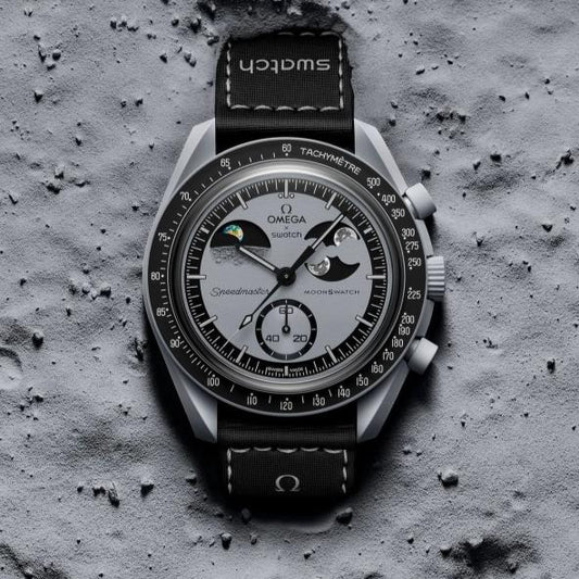 Slim Design Acetate Sun Moon Watch With Polished Look