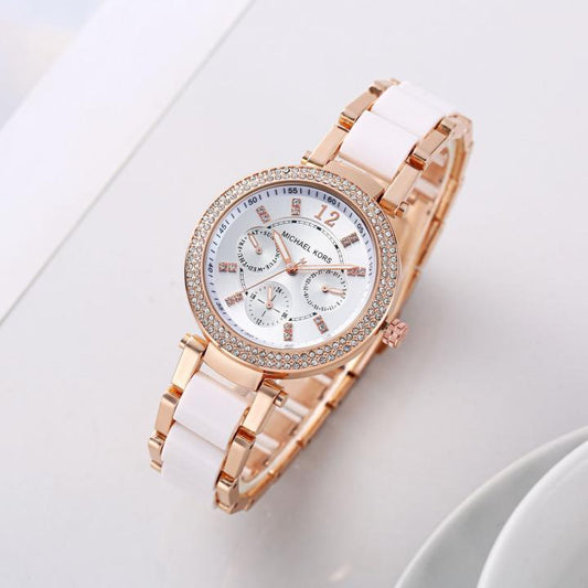 Parker Watch With Crystal Accents With Sleek Design