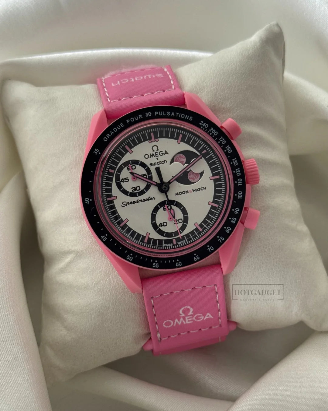 Slim Design Acetate Sun Moon Watch With Polished Look