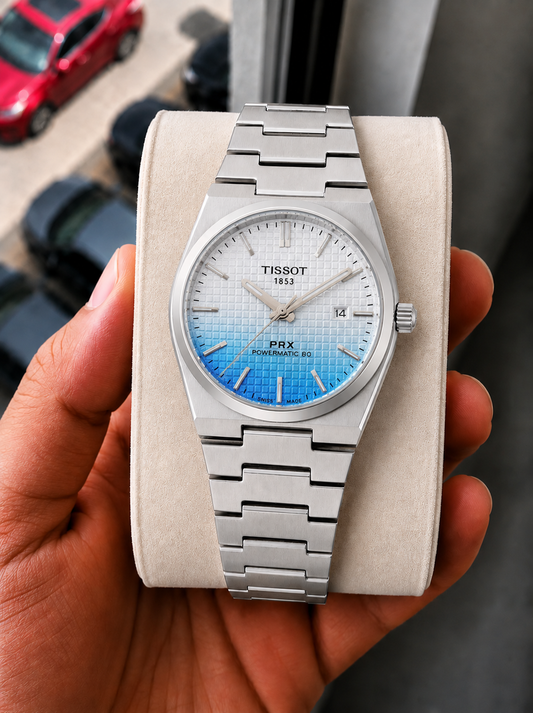 Tisso_t Prx White/Sky Watch