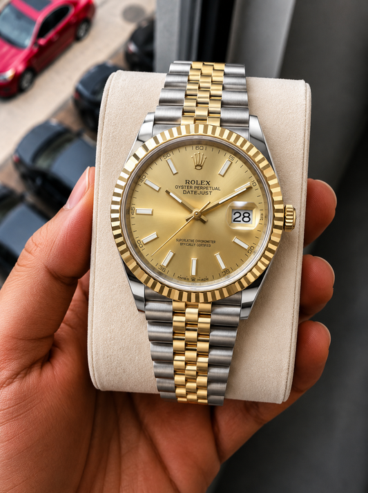 Date Just 2 Tone-Gold Watch