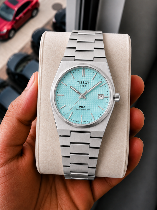 Tisso_t Prx Silver/Sky Watch
