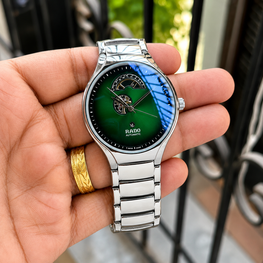 Classic True Rad_o Silver Green Watch