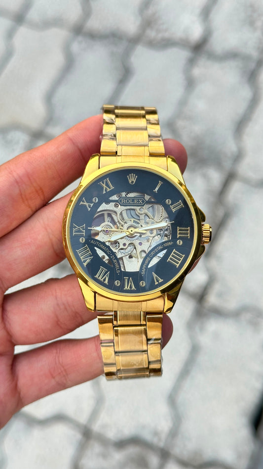 Role_x Skeleton and opne back fully Automatic Watch