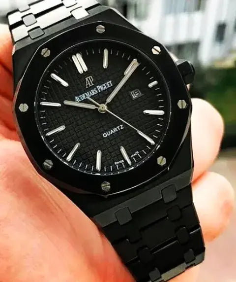 Skeleton Signature Stainless Steel Wristwatch