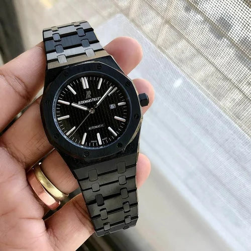 Skeleton Signature Stainless Steel Wristwatch