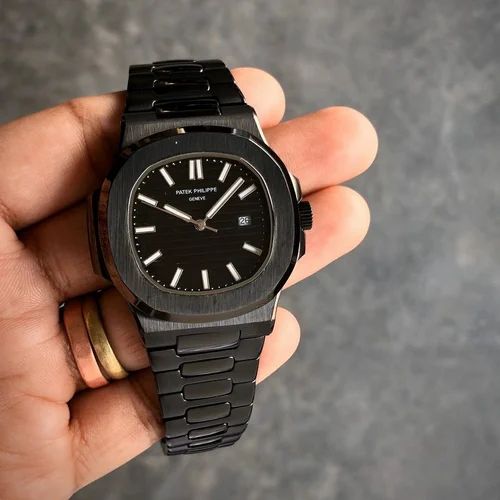 Nautilus Steel Watch With Sapphire Crystal Display