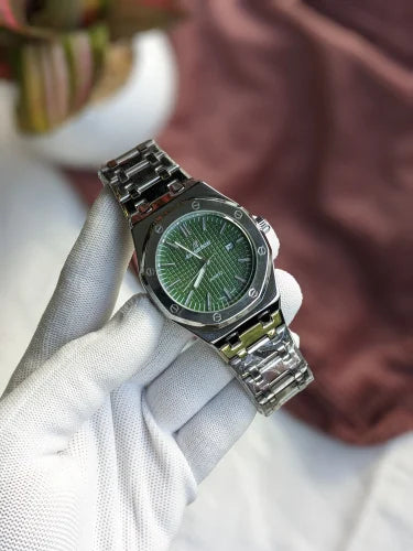 Skeleton Signature Stainless Steel Wristwatch