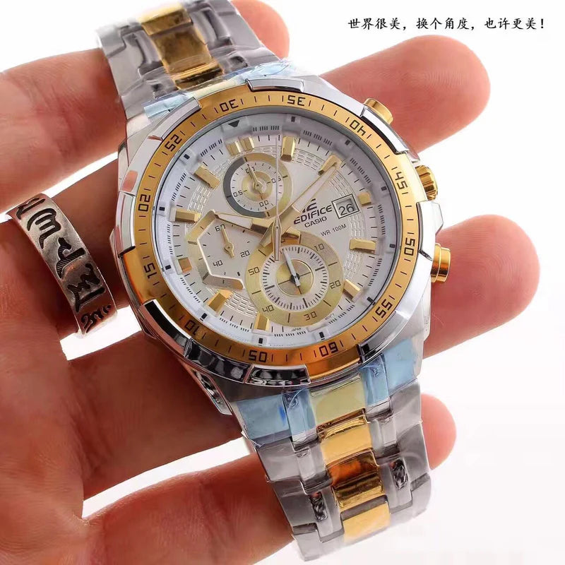 Slim Quartz Watch With Premium Detailing