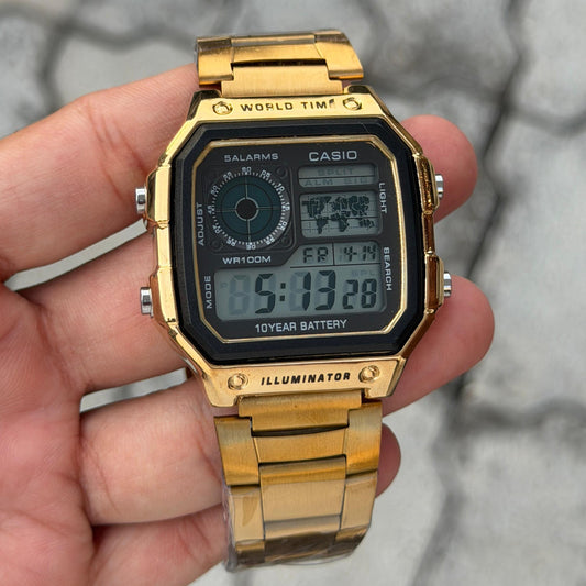 Casi_o Illuminator World Time Watch