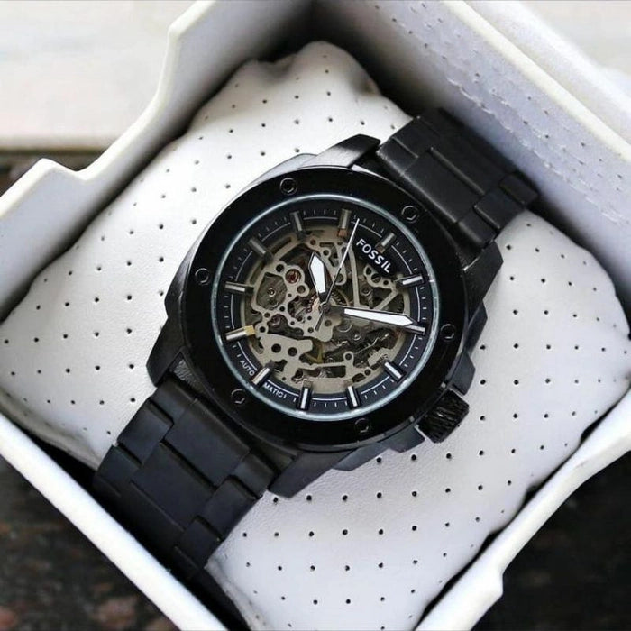 Modern Automatic Watch With Polished Finish