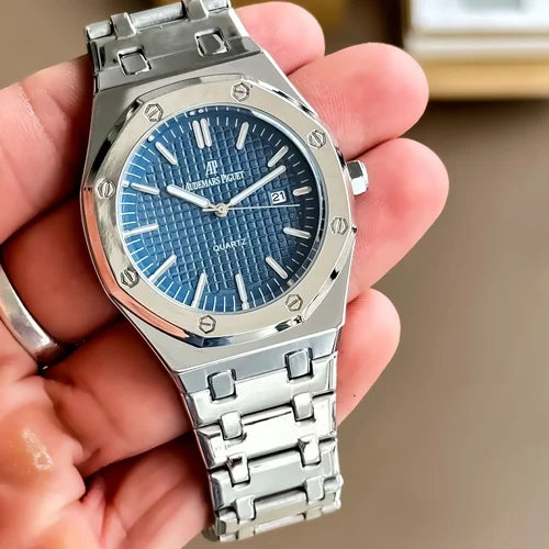 Skeleton Signature Stainless Steel Wristwatch