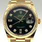 Perpetual Date Just Diamond 2Ton-Gold-Black Working Like Automatic
