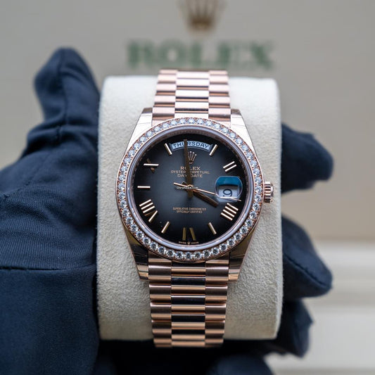 Role_x Day Date Rose Glod Diamond