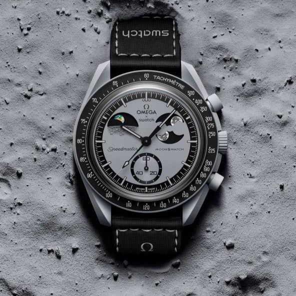 Slim Design Acetate Sun Moon Watch With Polished Look