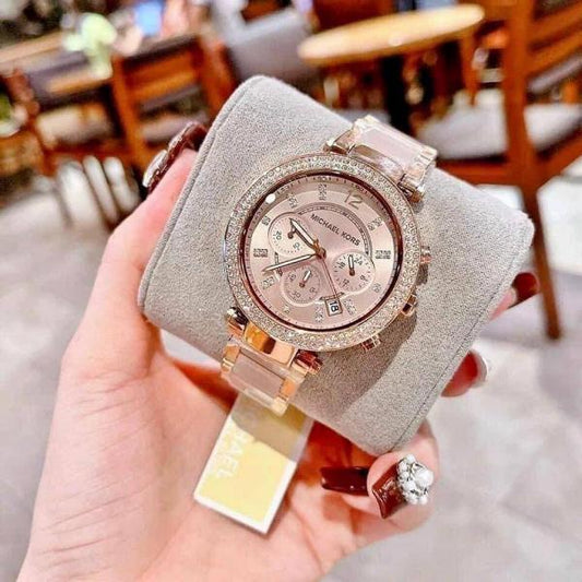 Parker Watch With Crystal Accents With Sleek Design