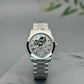 Elegant Steel Powermatic Watch With Winding