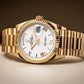 Retro Look Day Date Watch With Modern Movement