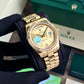 Retro Look Day Date Watch With Modern Movement