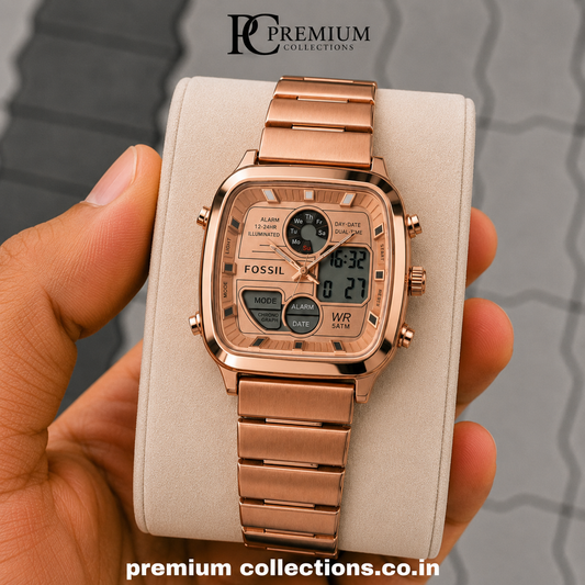 Fossi_l Retro Rose Gold Watch