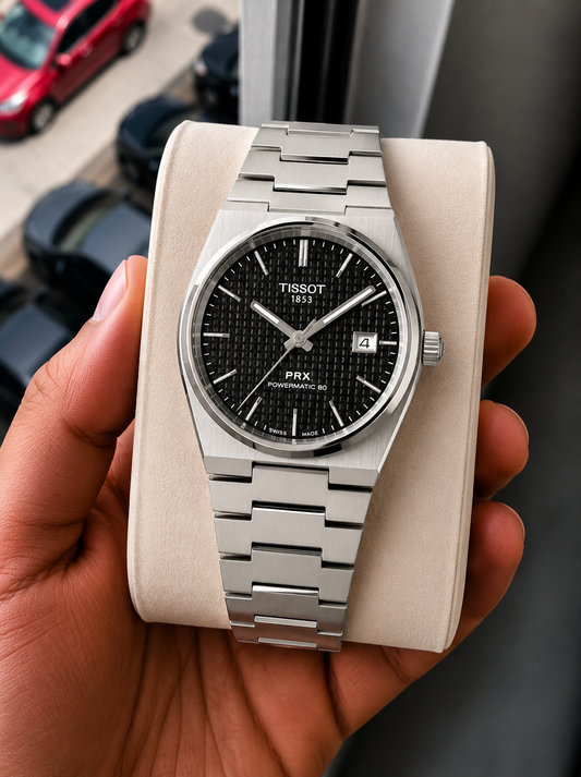 Tisso_t Prx Silver/Black Watch