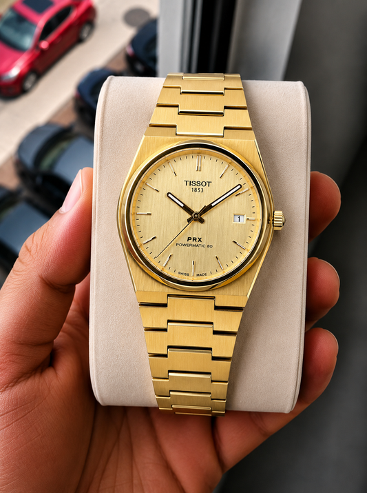 Tisso_t Prx Gold Watch