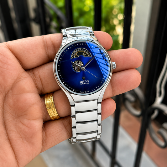 Classic True Rad_o Silver Blue Watch