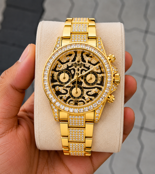 Role_x Tiger Gold Chain Watch