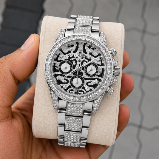 Role_x Tiger Silver Chain Watch