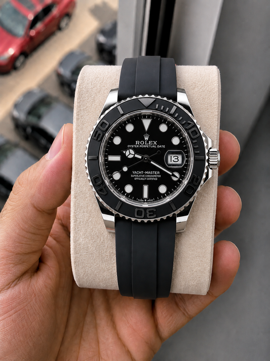Role_x Yach Master Silver Watch
