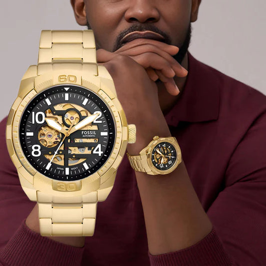 Bronson Industrial Automatic Watch With Open Movement