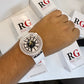 Slim Design Acetate Speed Master Watch With Polished Look