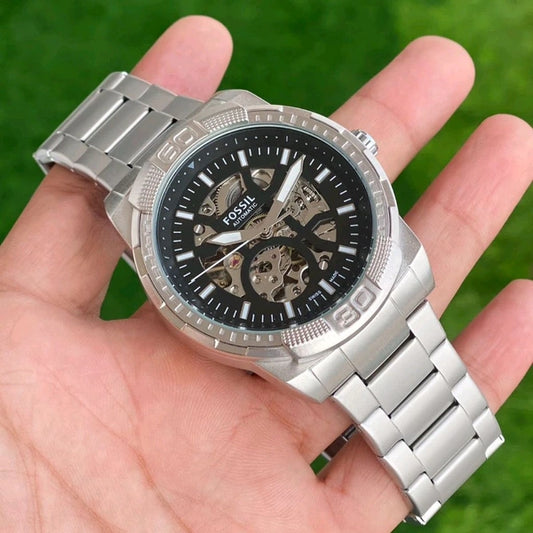 Bronson Industrial Automatic Watch With Open Movement