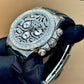 Elegant Steel Tiger Watch With Winding