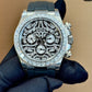 Elegant Steel Tiger Watch With Winding
