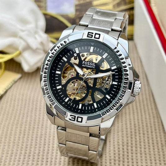 Bronson Industrial Automatic Watch With Open Movement
