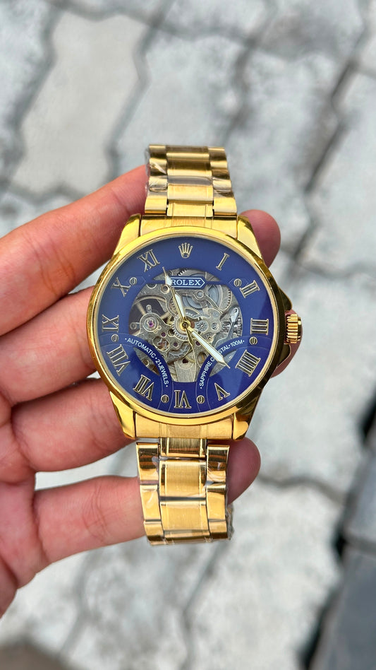 Role_x Skeleton and opne back fully Automatic Watch