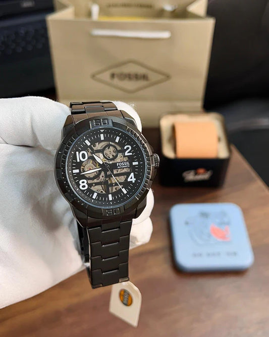 Bronson Industrial Automatic Watch With Open Movement