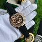 Elegant Steel Tiger Watch With Winding