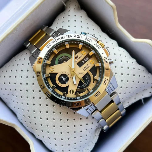 Slim Quartz Watch With Premium Detailing