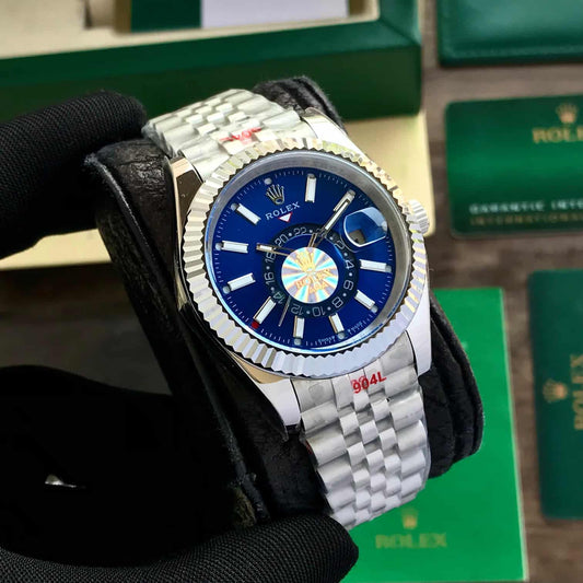 Role_x Sky Dweller Silver/Blue  Watch
