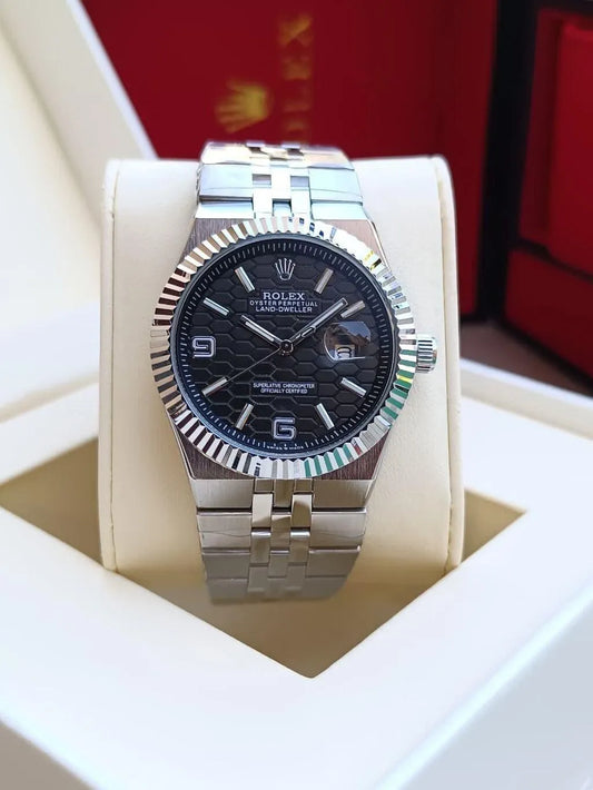 Role_x Land Dweller Silver/Black Watch