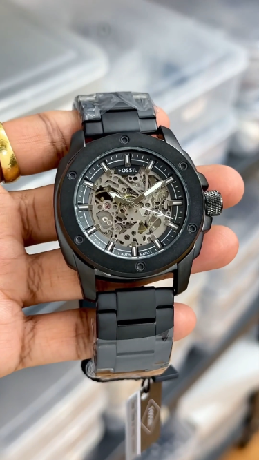 Modern Automatic Watch With Polished Finish