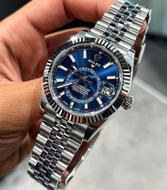 Role_x Sky Dweller Silver/Blue  Watch