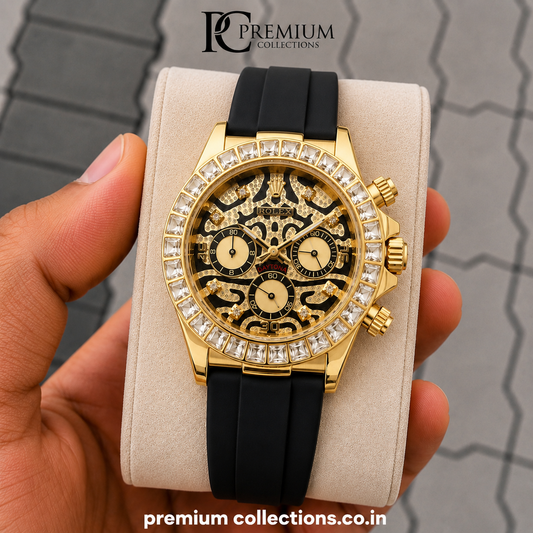 Role_x Tiger Gold Belt Watch