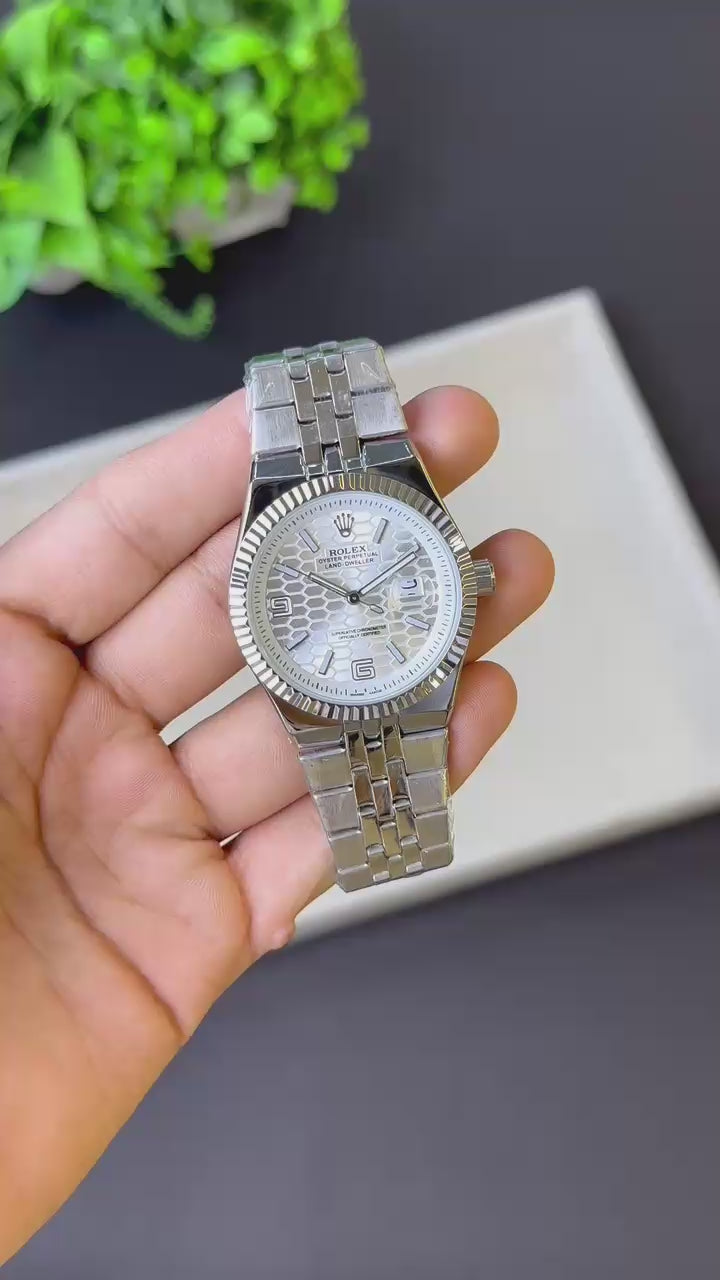 Role_x  Land Dweller Silver/White  Watch