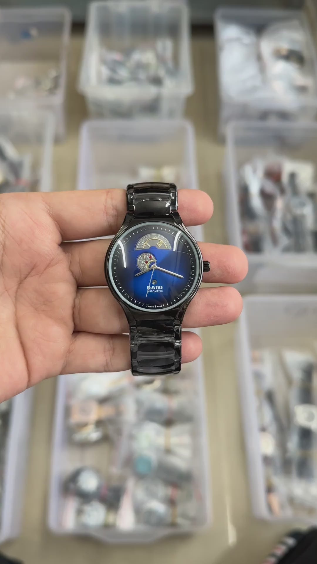Classic True Rad_o Black Blue Watch