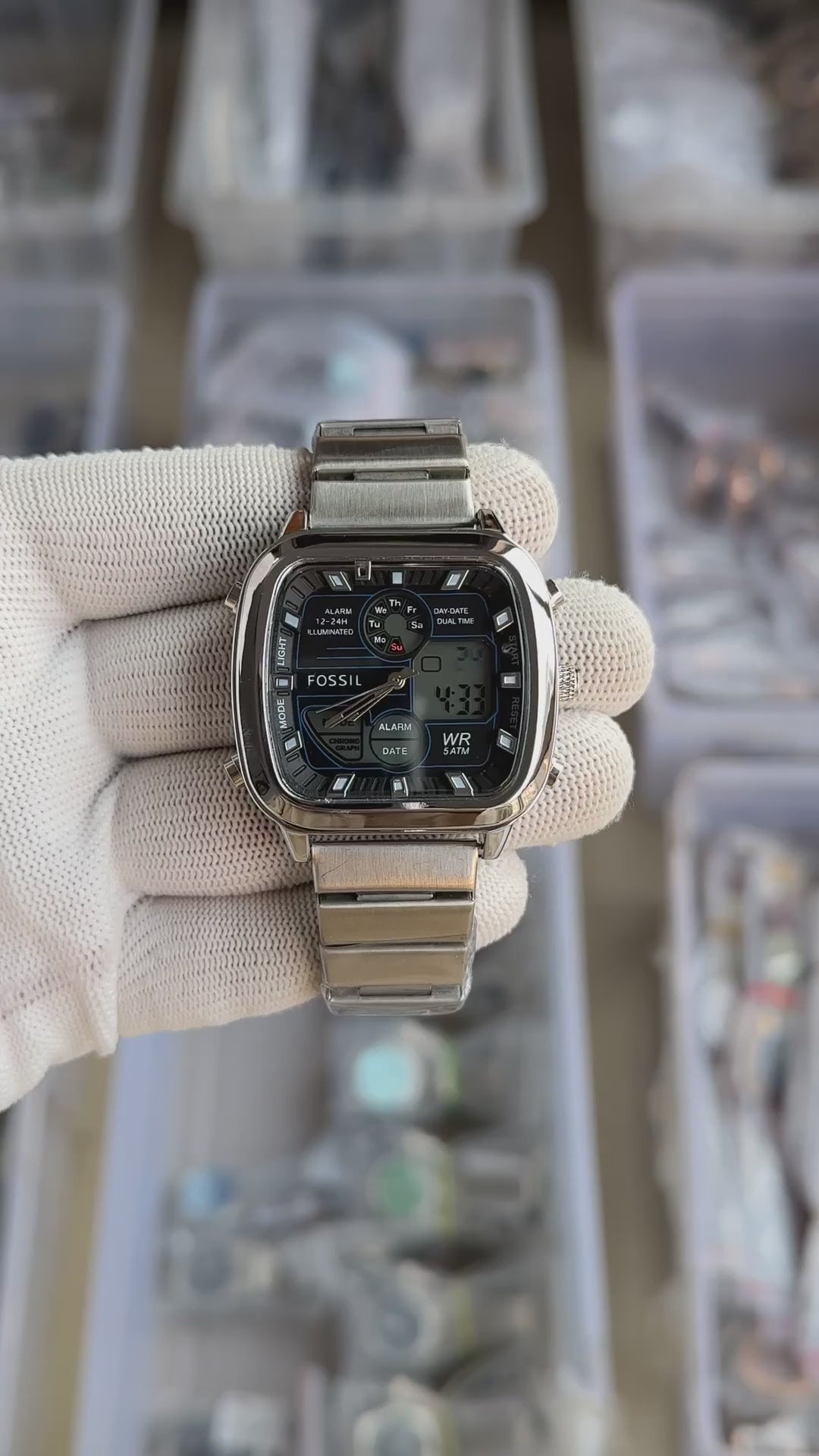 Fossi_l Retro Silver Watch